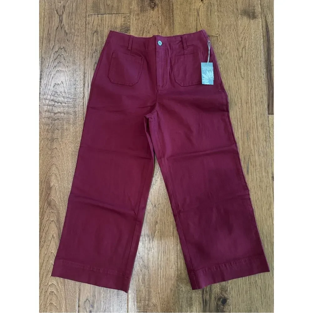 NWT - Habitat Stretch Denim Wide Ankle Jean - Size 16 - Picture 4 of 7